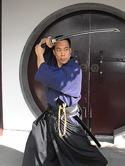 Hayashi with sword 